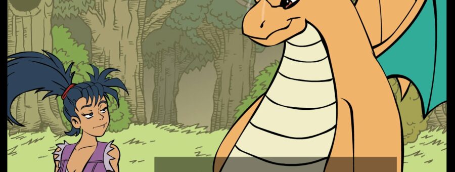 Tia and Dragonite